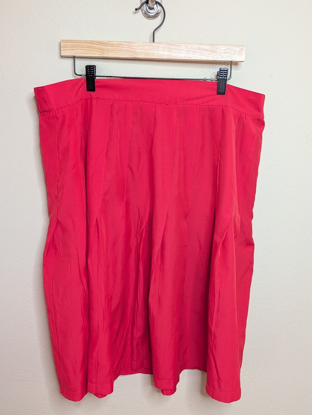 Adrian Jordan Coral Red A-Line Skirt Plus Size 22/24